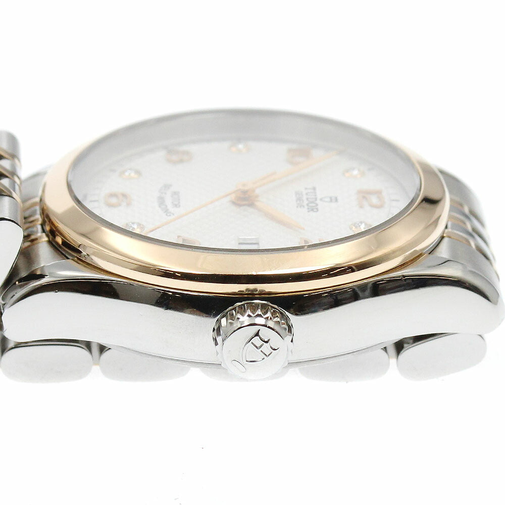 TUDOR 91351 1926 RG Bezel Date 6P Diamond Automatic Men's Watch - Excellent Condition with Warranty Card