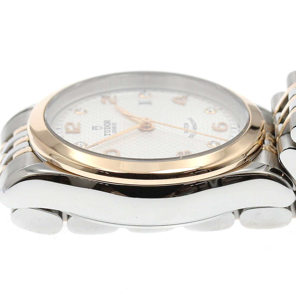 TUDOR 91351 1926 RG Bezel Date 6P Diamond Automatic Men's Watch - Excellent Condition with Warranty Card