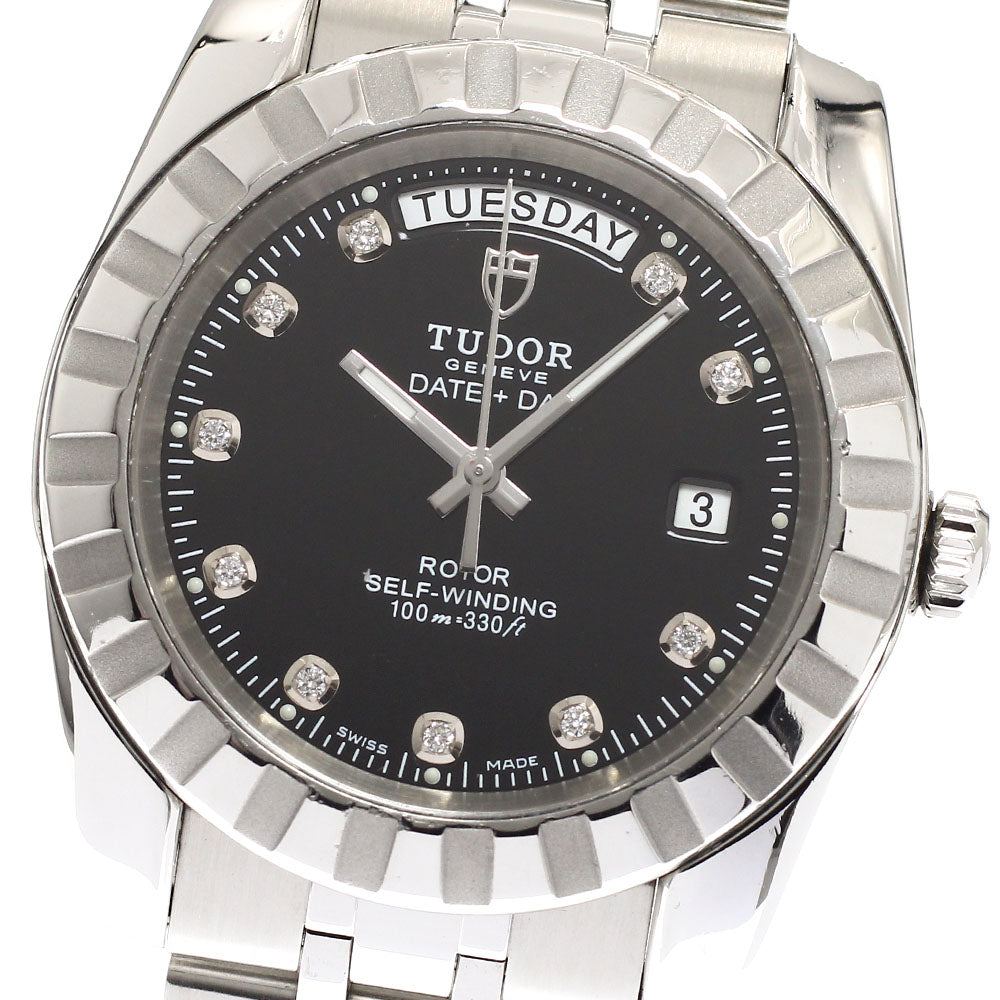 TUDOR 23010 Classic Date-Day 10-Diamond Automatic Men's Watch