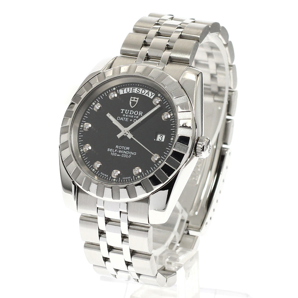 TUDOR 23010 Classic Date-Day 10-Diamond Automatic Men's Watch