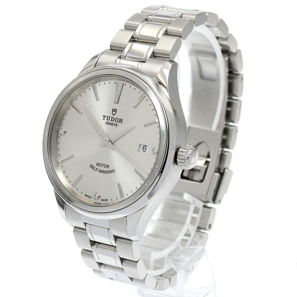 TUDOR 12500 Style Date 3P Diamond Automatic Men's Watch with Warranty Card