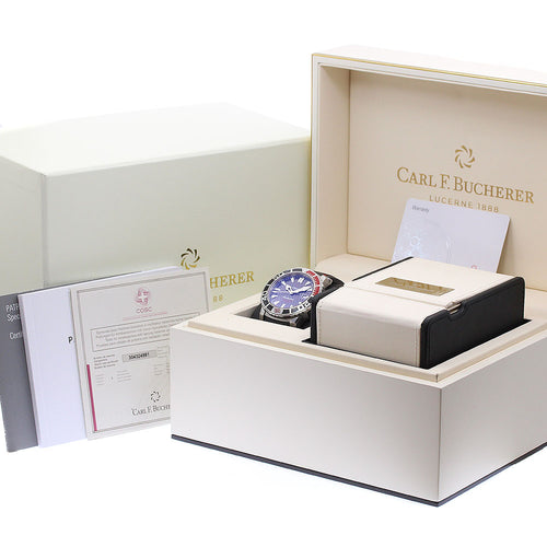 CARL F.BUCHERER 00.10632.23.33.99 Patravi ScubaTec SFA Special Edition Automatic Men's Watch with Box and Warranty