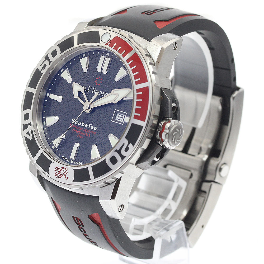 CARL F.BUCHERER 00.10632.23.33.99 Patravi ScubaTec SFA Special Edition Automatic Men's Watch with Box and Warranty