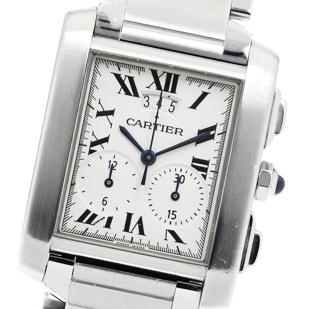CARTIER W51024Q3 Tank Francaise Chronoreflex Quartz Men's Watch