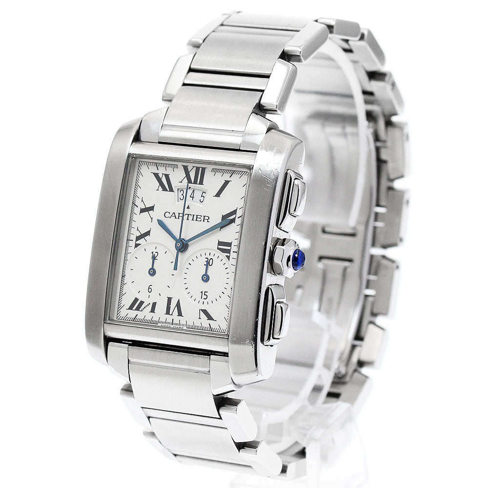 CARTIER W51024Q3 Tank Francaise Chronoreflex Quartz Men's Watch