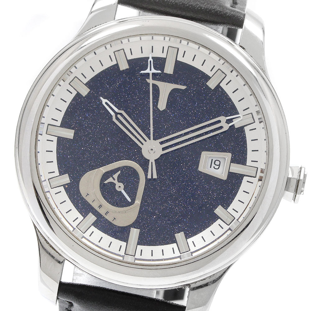 TIRET NEW YORK Classic Q Aventurine Date Power Reserve Automatic Men's Watch
