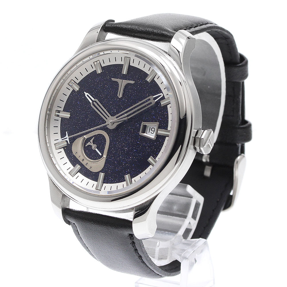 TIRET NEW YORK Classic Q Aventurine Date Power Reserve Automatic Men's Watch