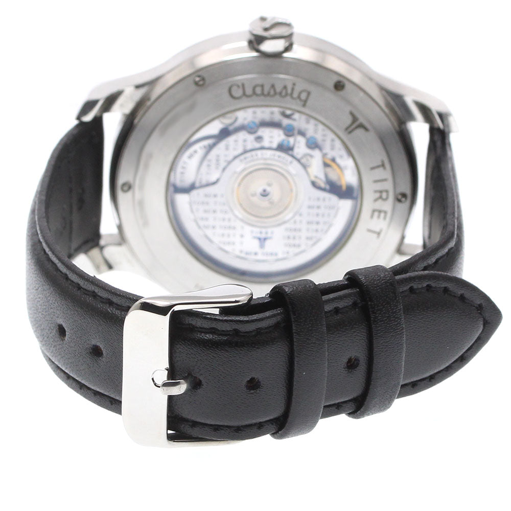 TIRET NEW YORK Classic Q Aventurine Date Power Reserve Automatic Men's Watch