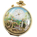 REUGE Pocket Watch Music Box Hand-wound Men's with Box and Warranty.