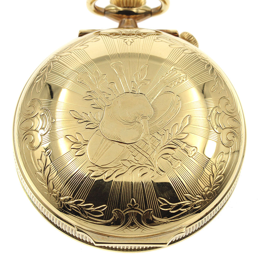 REUGE Pocket Watch Music Box Hand-wound Men's with Box and Warranty.