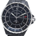 CHANEL H3101 J12 GMT Matte Black Automatic Men's Watch Excellent Condition with Warranty Card