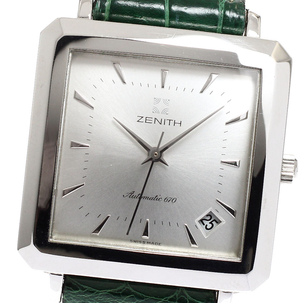 ZENITH 90/01.0100.670 Elite Square Date Automatic Men's Watch (Good Condition)