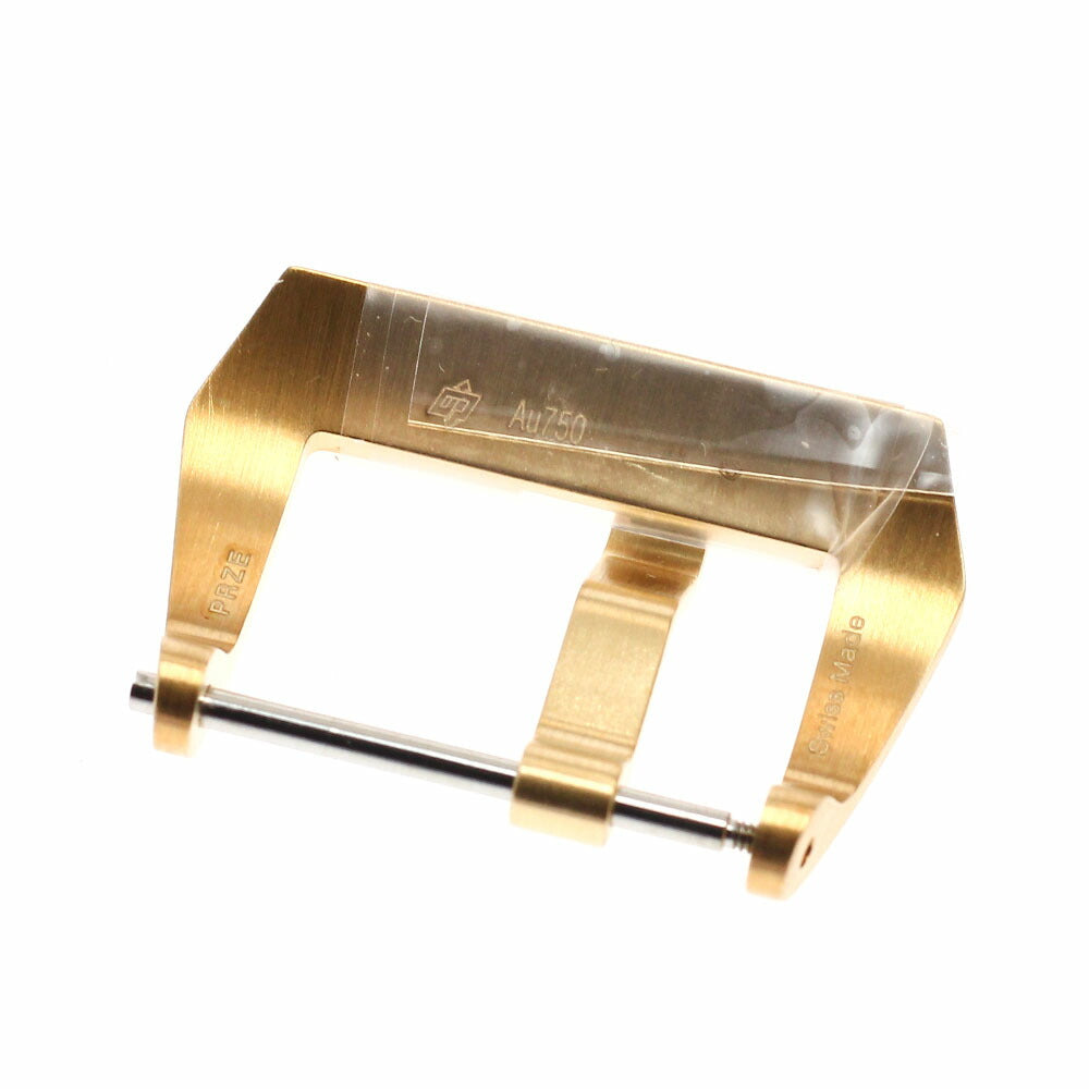 PANERAI men's watch with 18K yellow gold buckle 22mm lug width includes inner box.