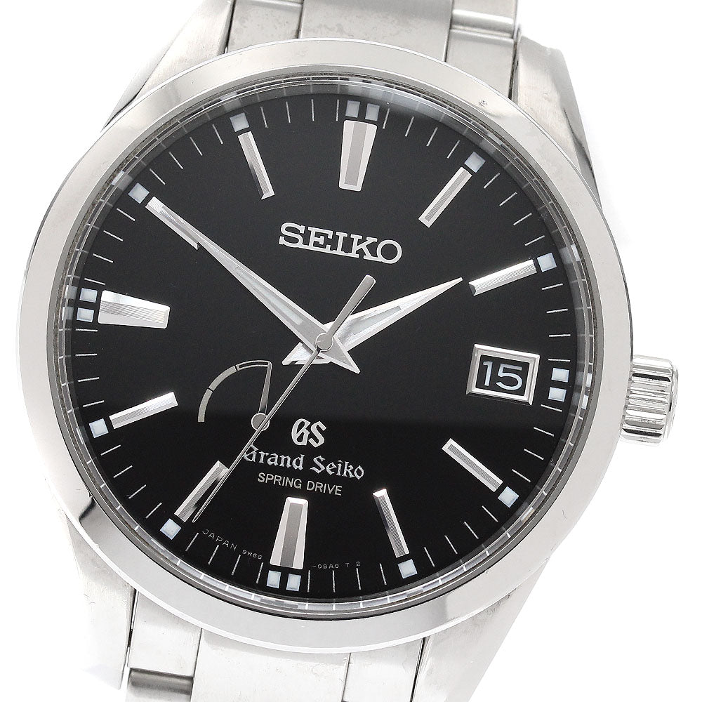 SEIKO SBGA101/9R65-0BM0 Grand Power Reserve Date Spring Drive Men's Watch Excellent Condition with Inner Box
