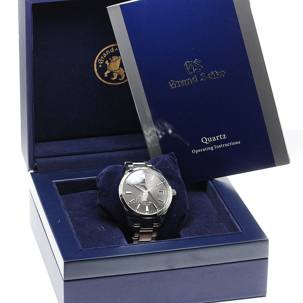 SEIKO SBGA101/9R65-0BM0 Grand Power Reserve Date Spring Drive Men's Watch Excellent Condition with Inner Box