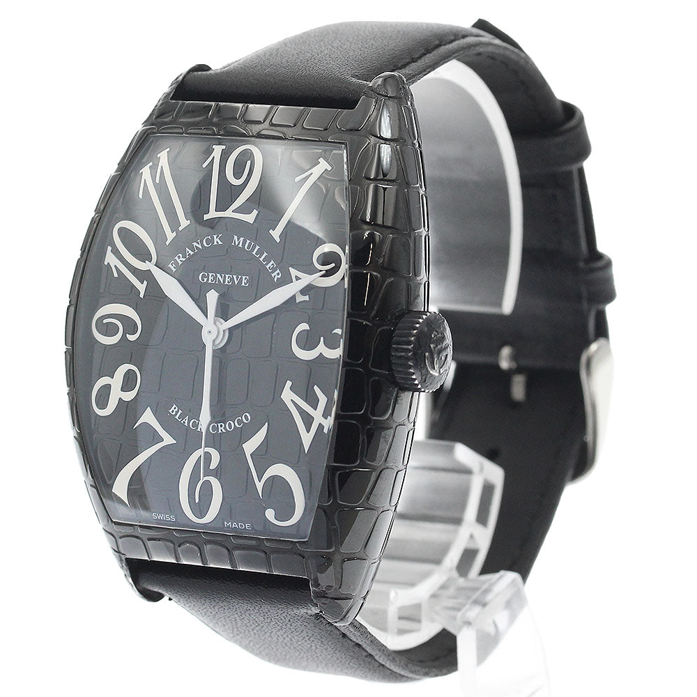 FRANCK MULLER 8880SCBLKCRO Tonneau Curvex Black Crocodile Automatic Men's Watch