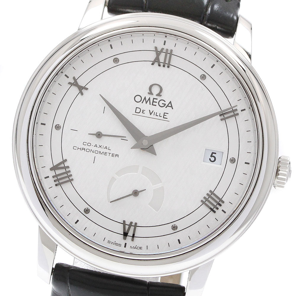 OMEGA 434.13.40.21.02.004 De Ville Prestige Date Power Reserve Automatic Men's Watch with Warranty Card