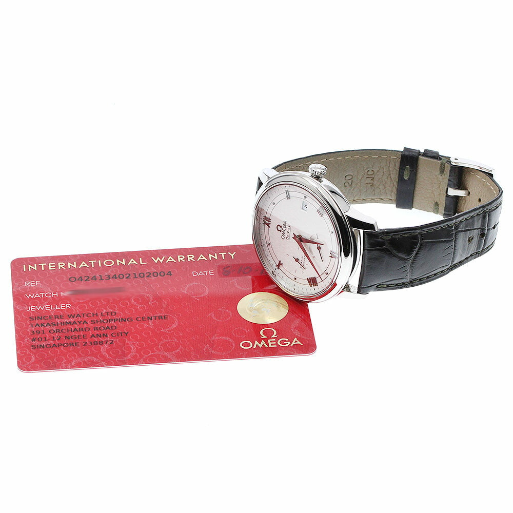 OMEGA 434.13.40.21.02.004 De Ville Prestige Date Power Reserve Automatic Men's Watch with Warranty Card