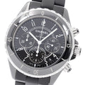 CHANEL H0939 J12 Black Ceramic Chronograph Automatic Men's Watch with Warranty Card