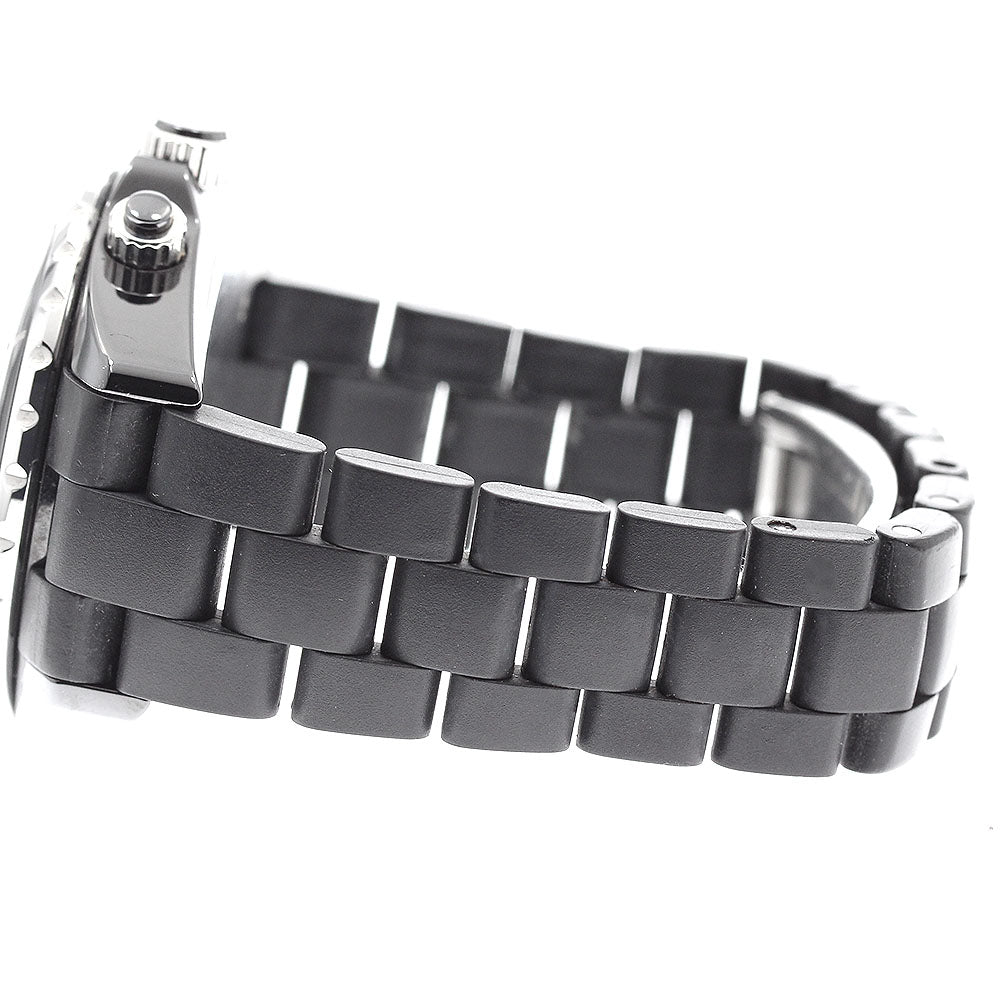 CHANEL H0939 J12 Black Ceramic Chronograph Automatic Men's Watch with Warranty Card