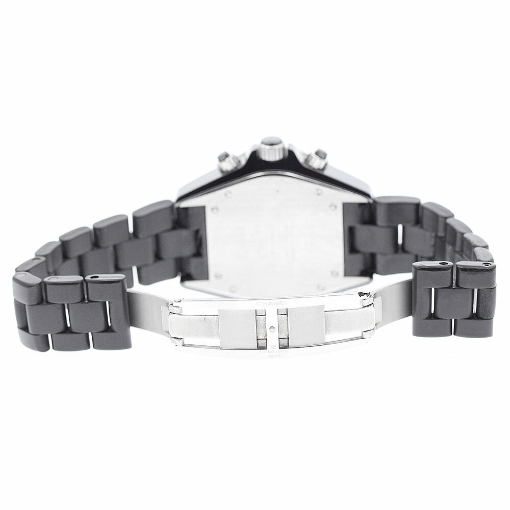 CHANEL H0939 J12 Black Ceramic Chronograph Automatic Men's Watch with Warranty Card