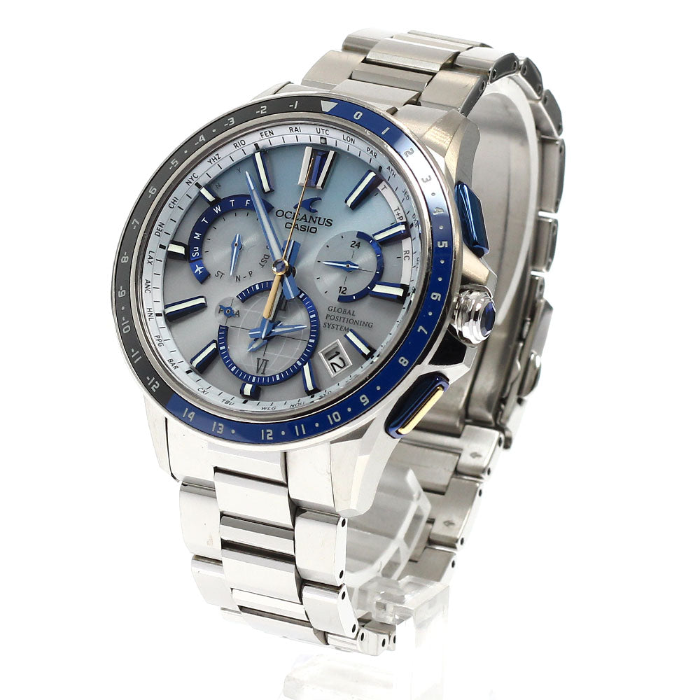 CASIO OCW-G1100C-7AJF Oceanus GPS Hybrid Solar Radio Controlled Men's Watch - Excellent Condition with Warranty.