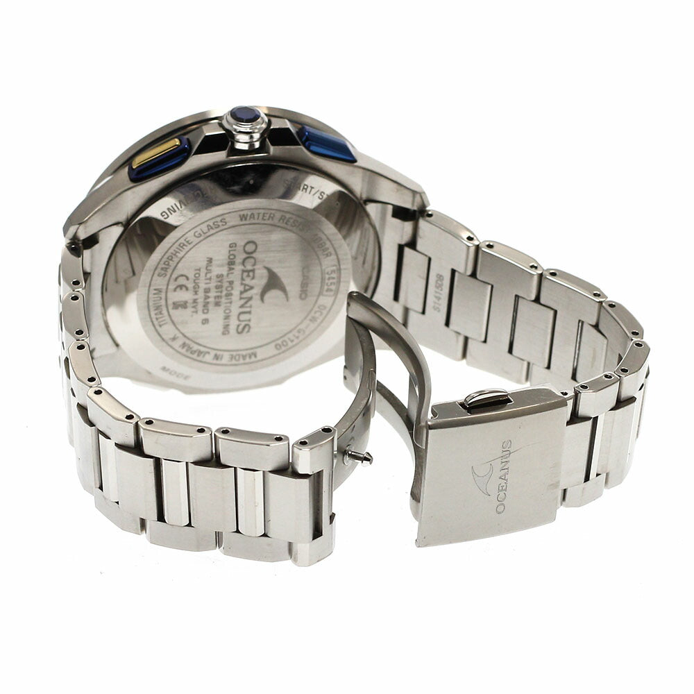 CASIO OCW-G1100C-7AJF Oceanus GPS Hybrid Solar Radio Controlled Men's Watch - Excellent Condition with Warranty.