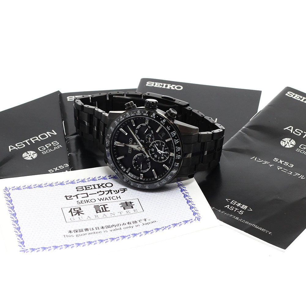 SEIKO SBXC037/5X53-0AB0 Astron GPS Solar Radio-Controlled Men's Watch Excellent Condition with Warranty.