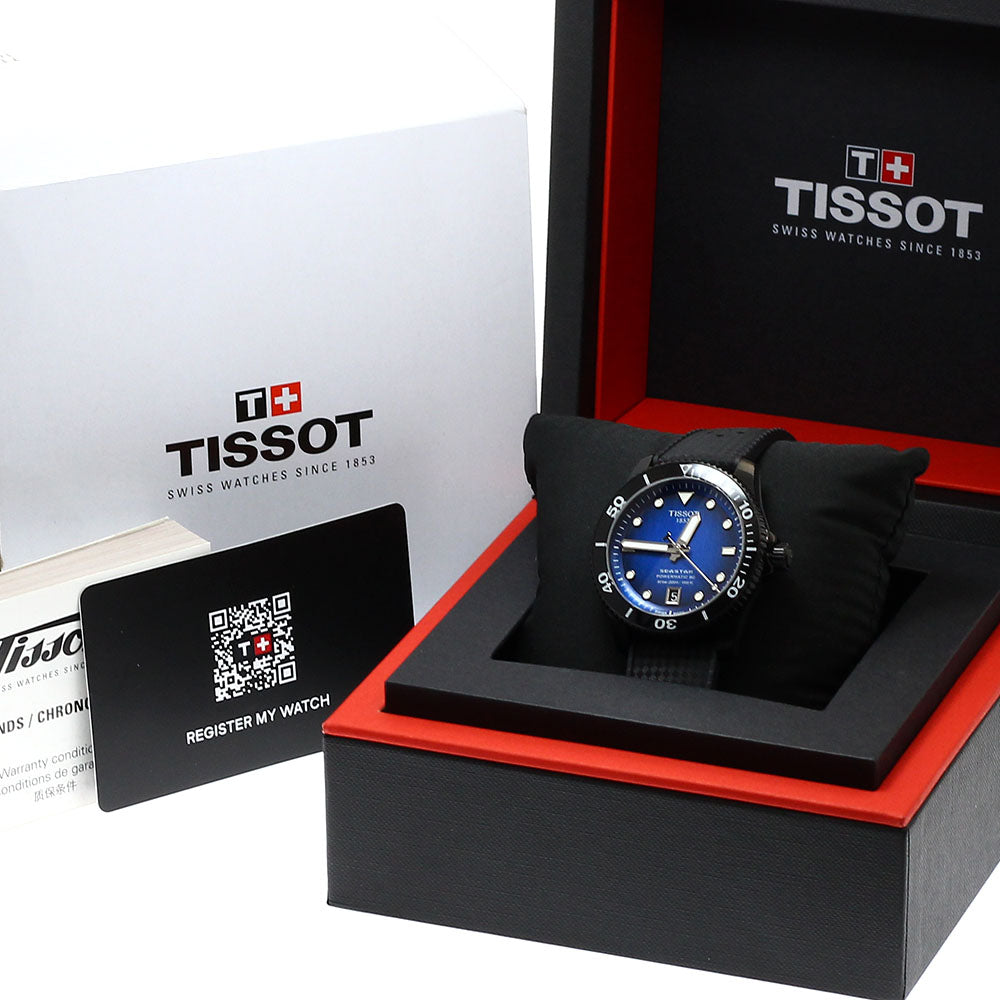 TISSOT T120.807.37.041.00 Seastar 1000 Powermatic 80 Date Automatic Men's Watch Excellent Condition with Box and Warranty Card