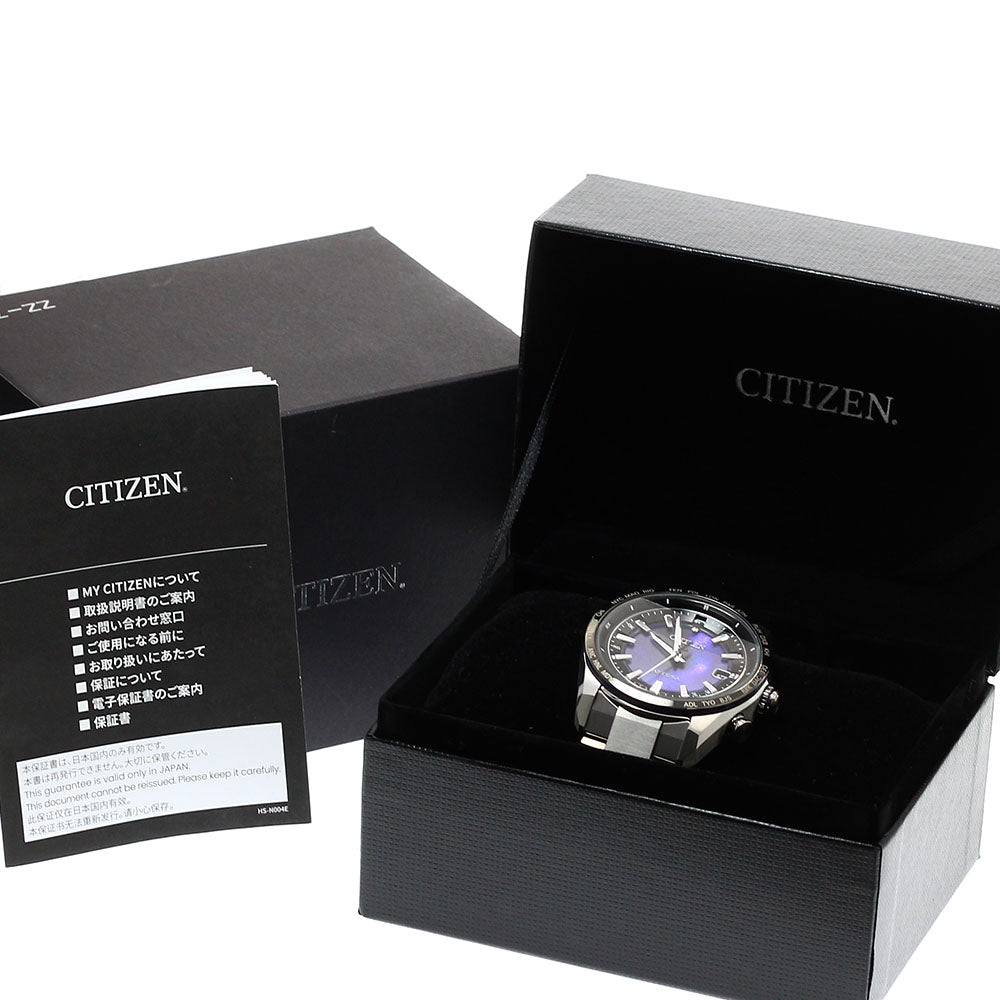 CITIZEN H145-007JD04/CB0288-65L Attesa Date Solar Radio Controlled Men's Watch Excellent Condition with Inner Box and Warranty Card.