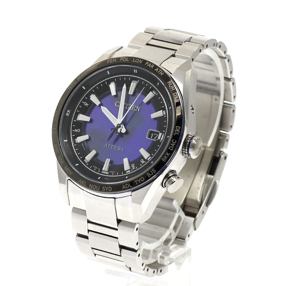CITIZEN H145-007JD04/CB0288-65L Attesa Date Solar Radio Controlled Men's Watch Excellent Condition with Inner Box and Warranty Card.