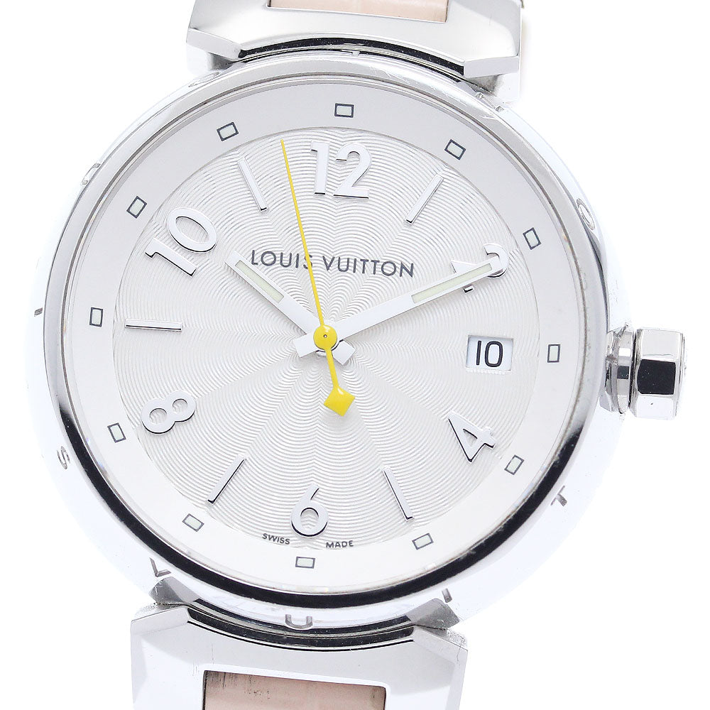 LOUIS VUITTON Q1313 Tambour Hologram Date Quartz Ladies Watch (with box and warranty)