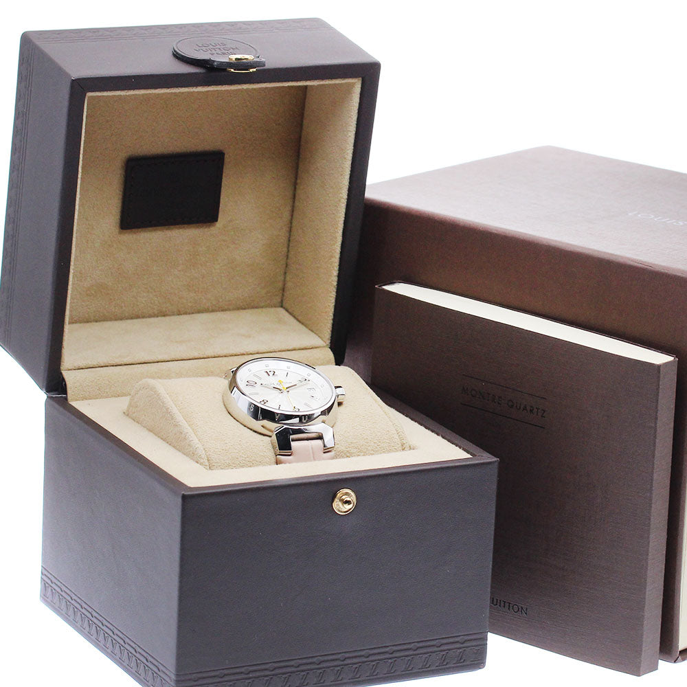 LOUIS VUITTON Q1313 Tambour Hologram Date Quartz Ladies Watch (with box and warranty)