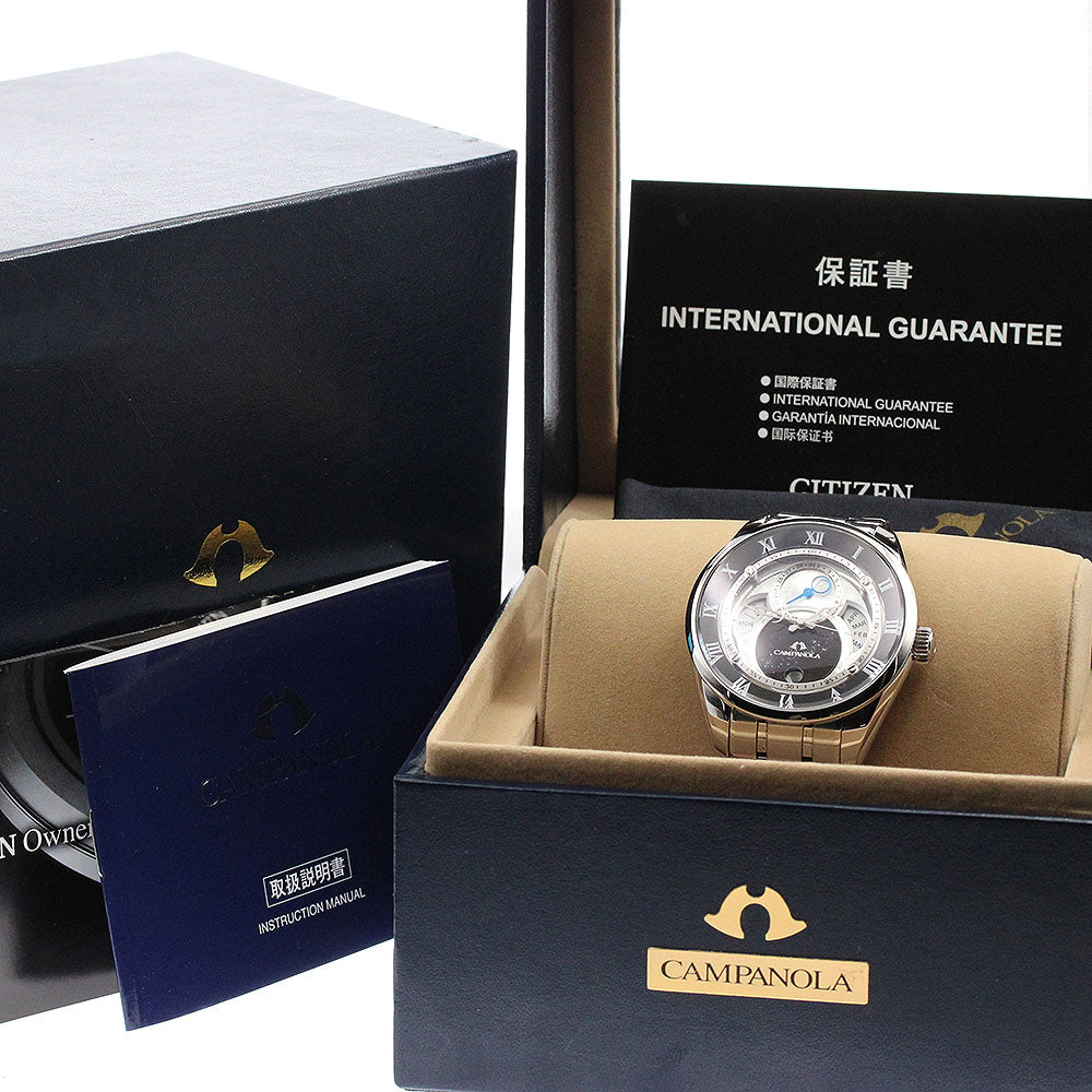 CITIZEN 8730-T022341/BU0020-62A Campanola Tensaisei Triple Calendar Solar Men's Watch Excellent Condition with Box and Warranty.