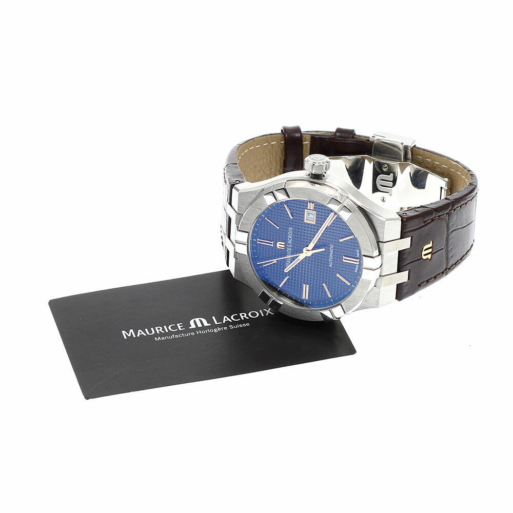 MAURICE LACROIX AI6008-SS002-331-1 Icon Automatic Date Automatic Men's Watch Excellent Condition with Warranty Card