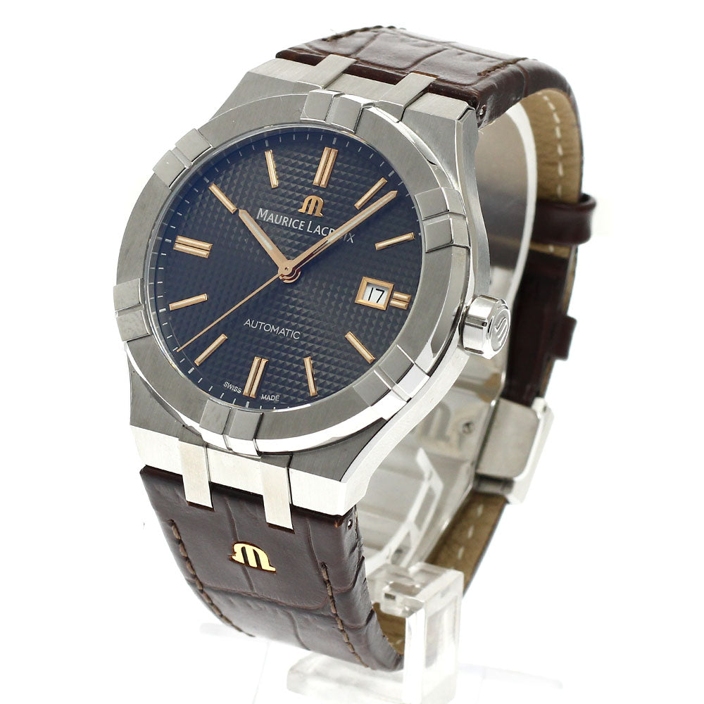 MAURICE LACROIX AI6008-SS002-331-1 Icon Automatic Date Automatic Men's Watch Excellent Condition with Warranty Card
