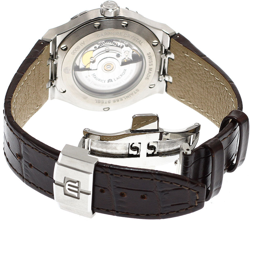 MAURICE LACROIX AI6008-SS002-331-1 Icon Automatic Date Automatic Men's Watch Excellent Condition with Warranty Card