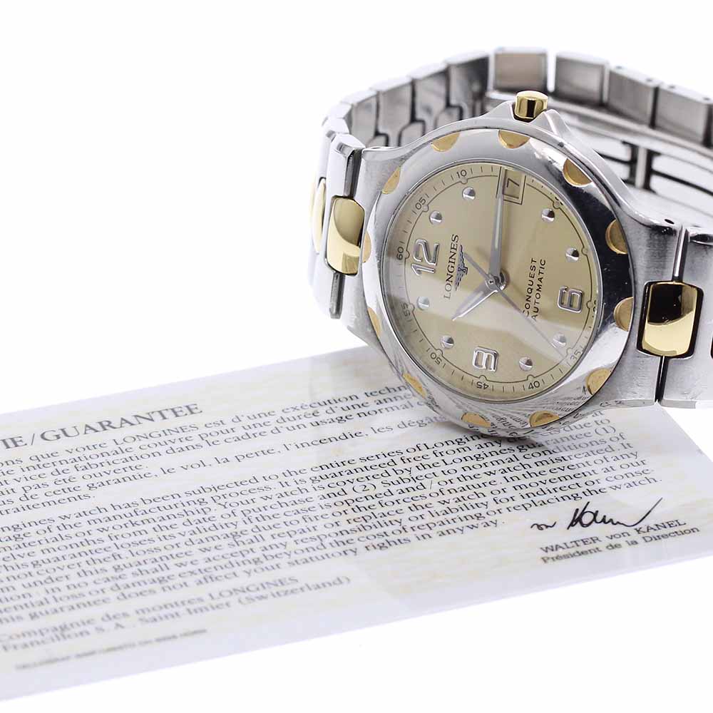 LONGINES L1.635.3 Conquest Date Automatic Men's Watch with Warranty