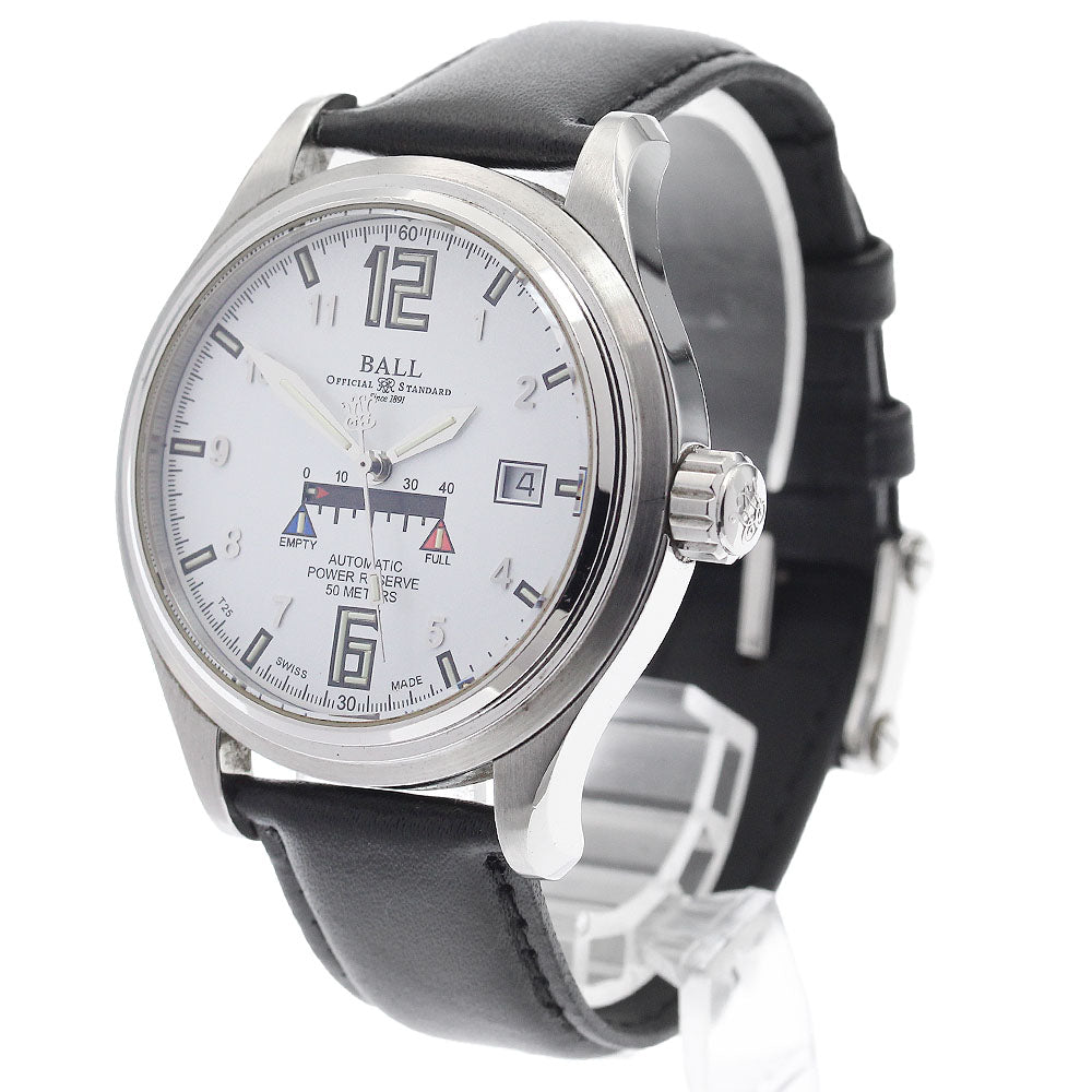 BALLWATCH NM1056D-LAJ-WH Trainmaster Power Reserve Automatic Men's Watch with Warranty