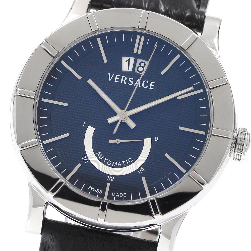 VERSACE 18A99D009S09 Akron Date Power Reserve Automatic Men's Watch with Warranty