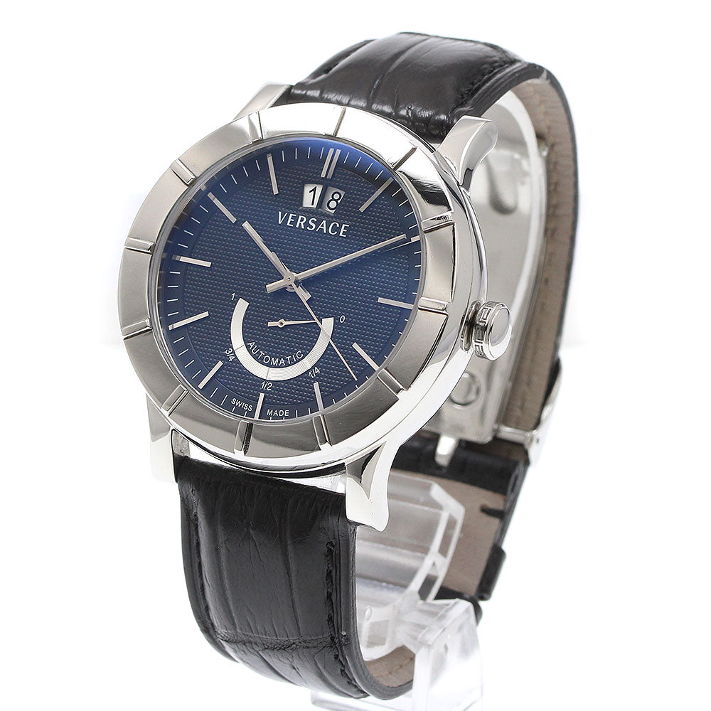 VERSACE 18A99D009S09 Akron Date Power Reserve Automatic Men's Watch with Warranty