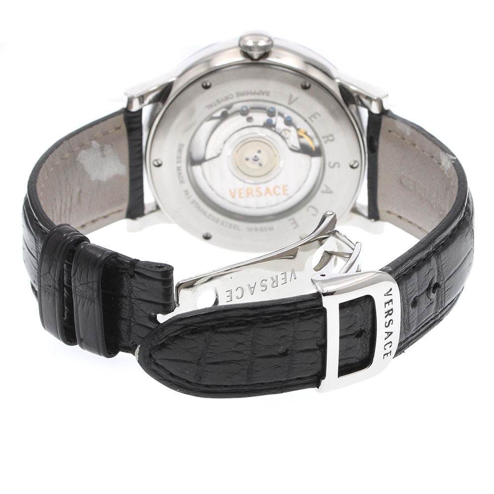 VERSACE 18A99D009S09 Akron Date Power Reserve Automatic Men's Watch with Warranty