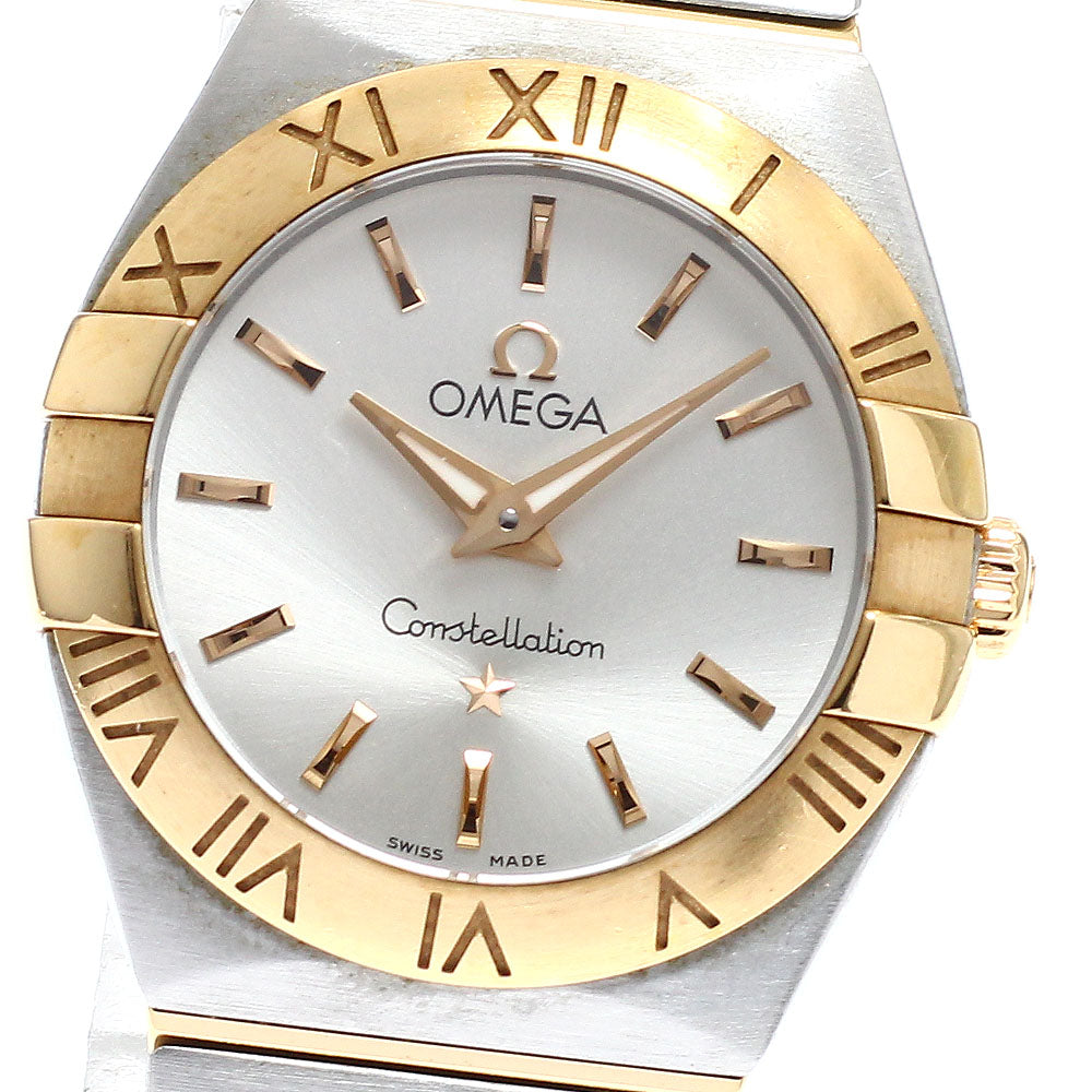 OMEGA 123.20.24.60.02.001 Constellation Brushed Two-Tone Quartz Ladies Watch with Warranty