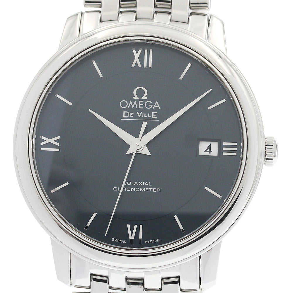 OMEGA 424.10.37.20.03.001 De Ville Prestige Date Co-Axial Chronometer Automatic Men's Watch Excellent Condition with Warranty Card