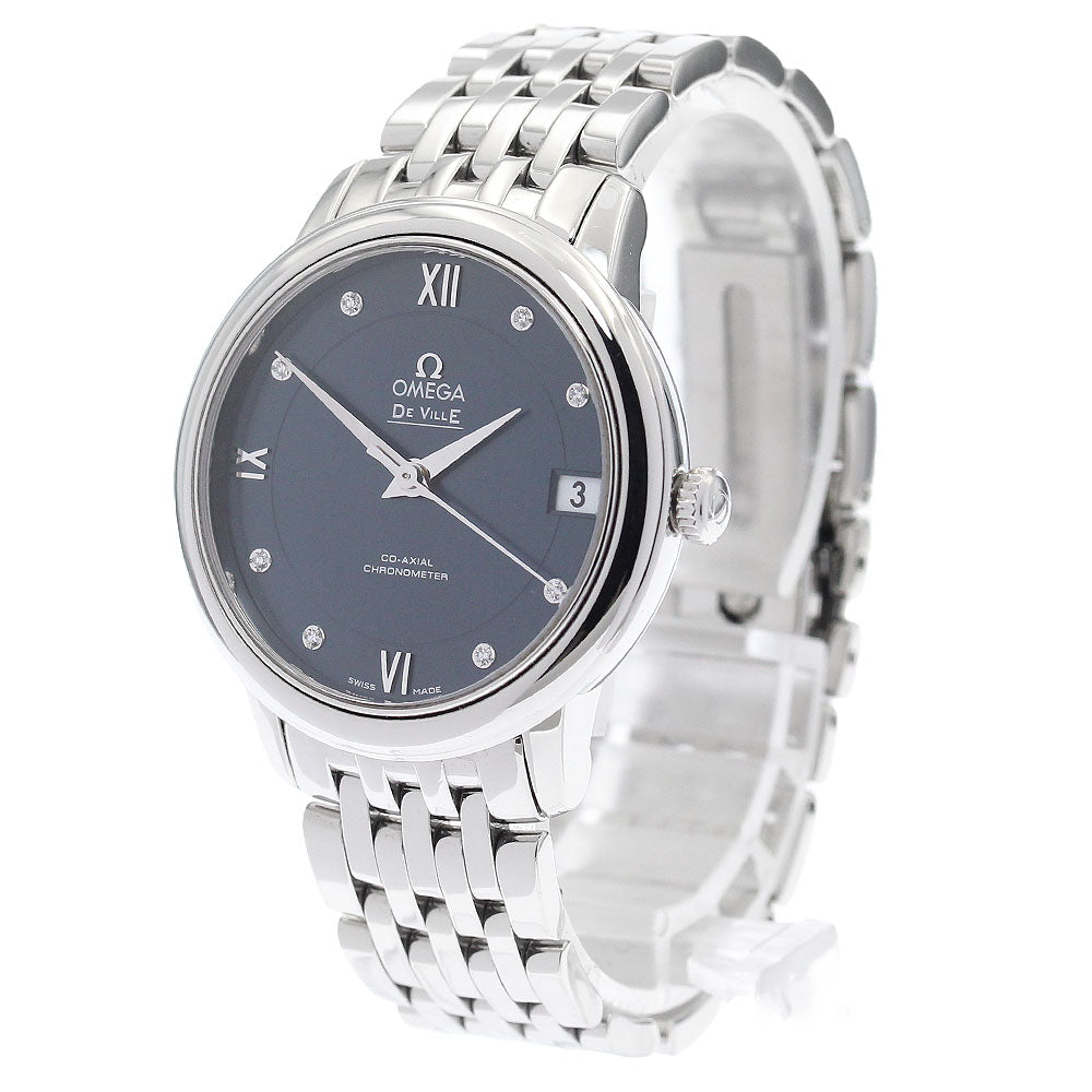 OMEGA 424.10.33.20.53.001 De Ville Prestige 8P Diamond Date Co-Axial Automatic Ladies' Watch Excellent Condition with Warranty.