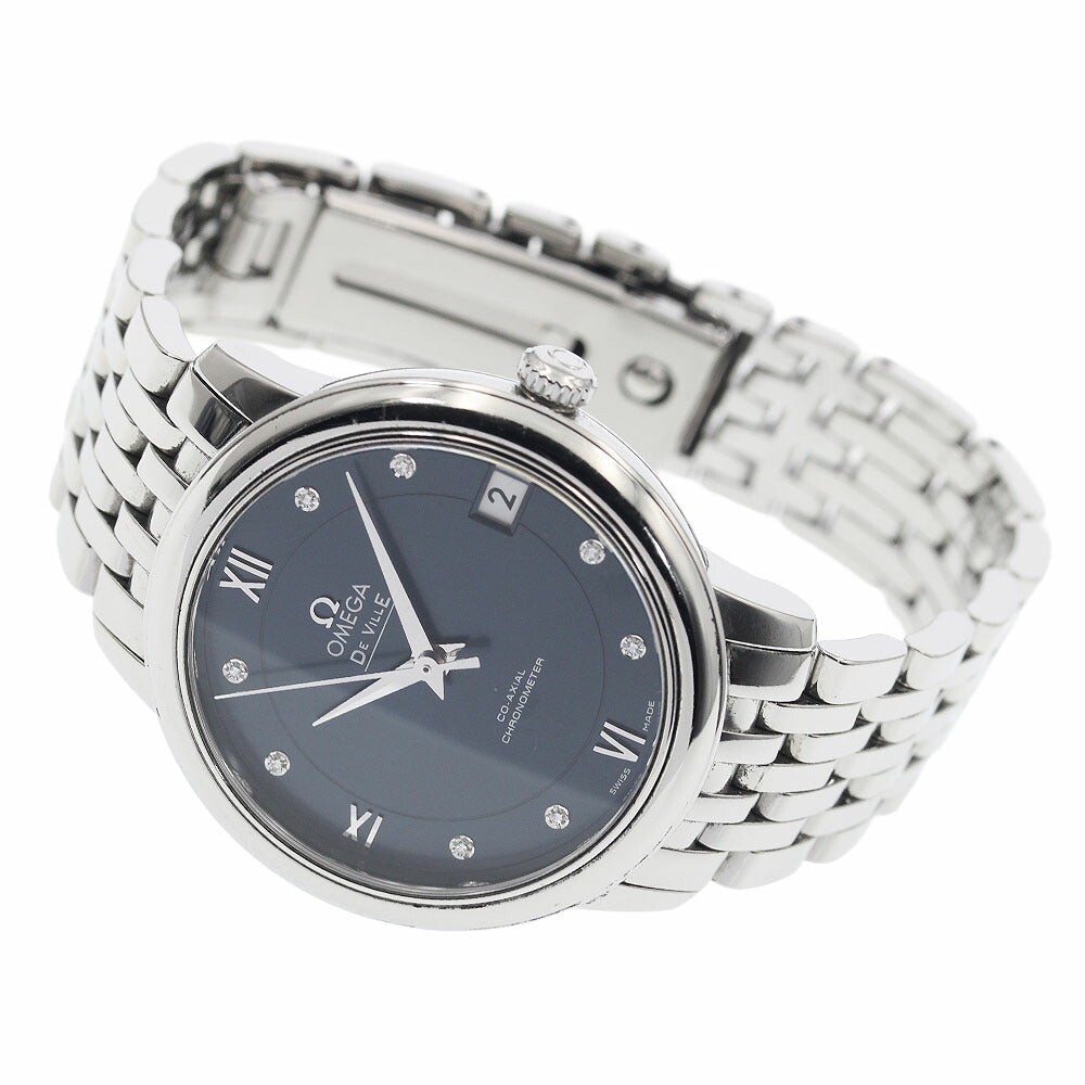 OMEGA 424.10.33.20.53.001 De Ville Prestige 8P Diamond Date Co-Axial Automatic Ladies Watch with Warranty