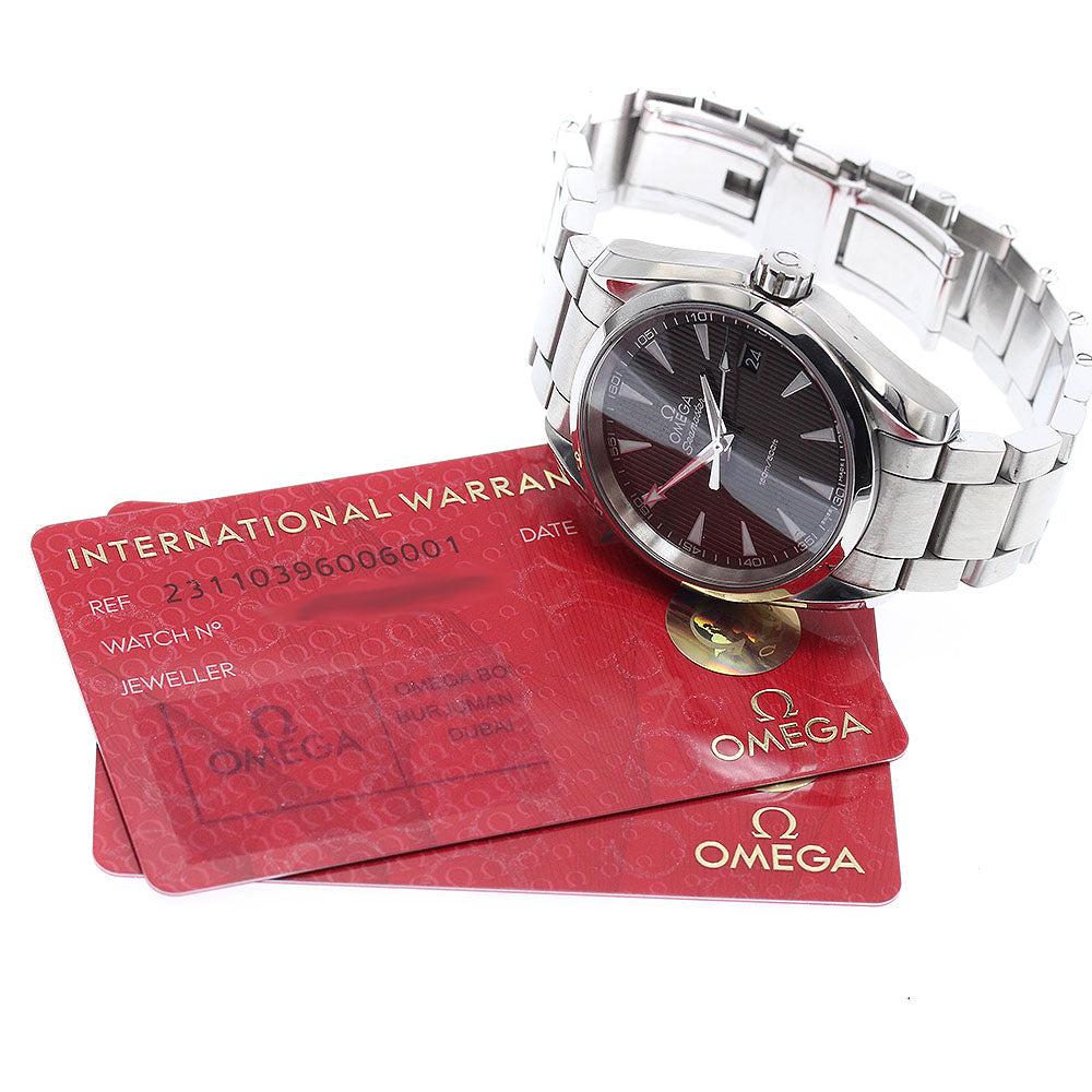 OMEGA 231.10.39.60.06.001 Seamaster Aqua Terra 150M Date Quartz Men's Watch with Warranty Card