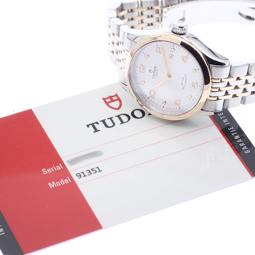 TUDOR 91351 1926 Date 6P Diamond Automatic Ladies' Watch Excellent Condition with Warranty.