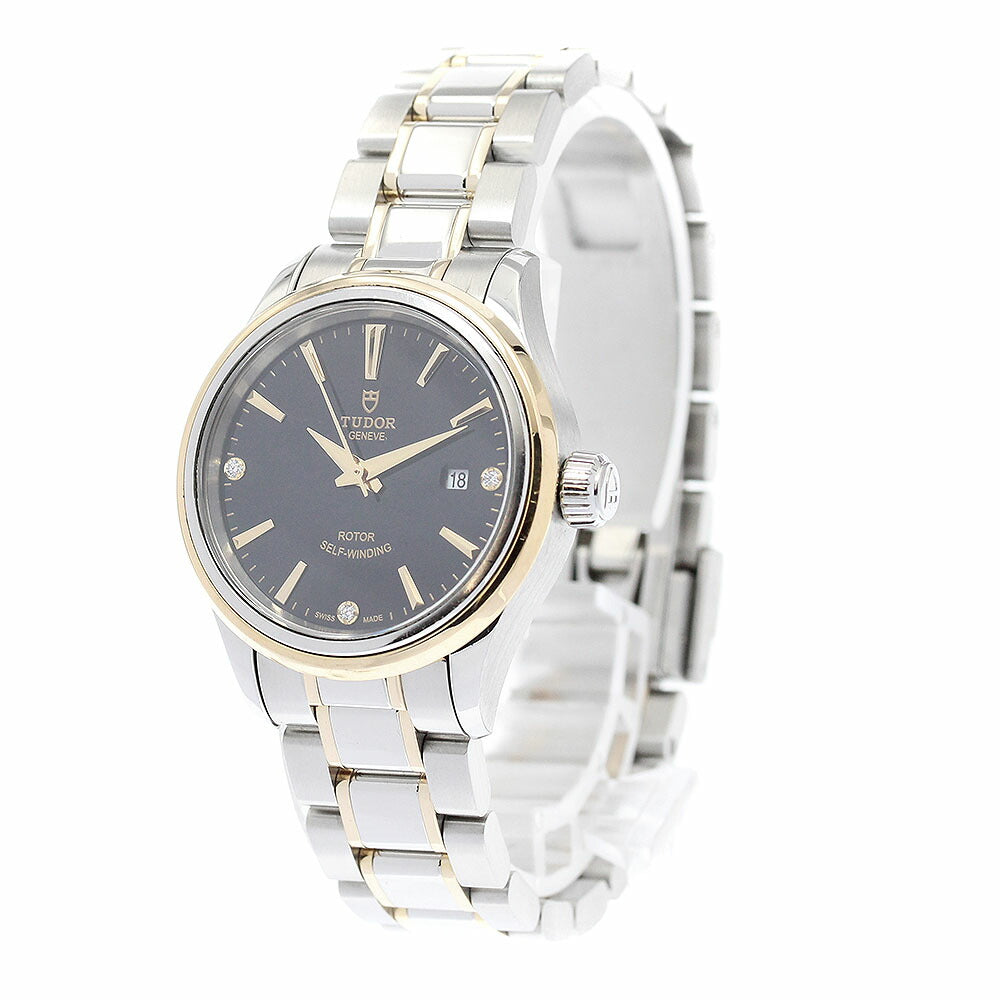 TUDOR 12103 Style Date 3P Diamond Automatic Ladies Watch Excellent Condition with Warranty.