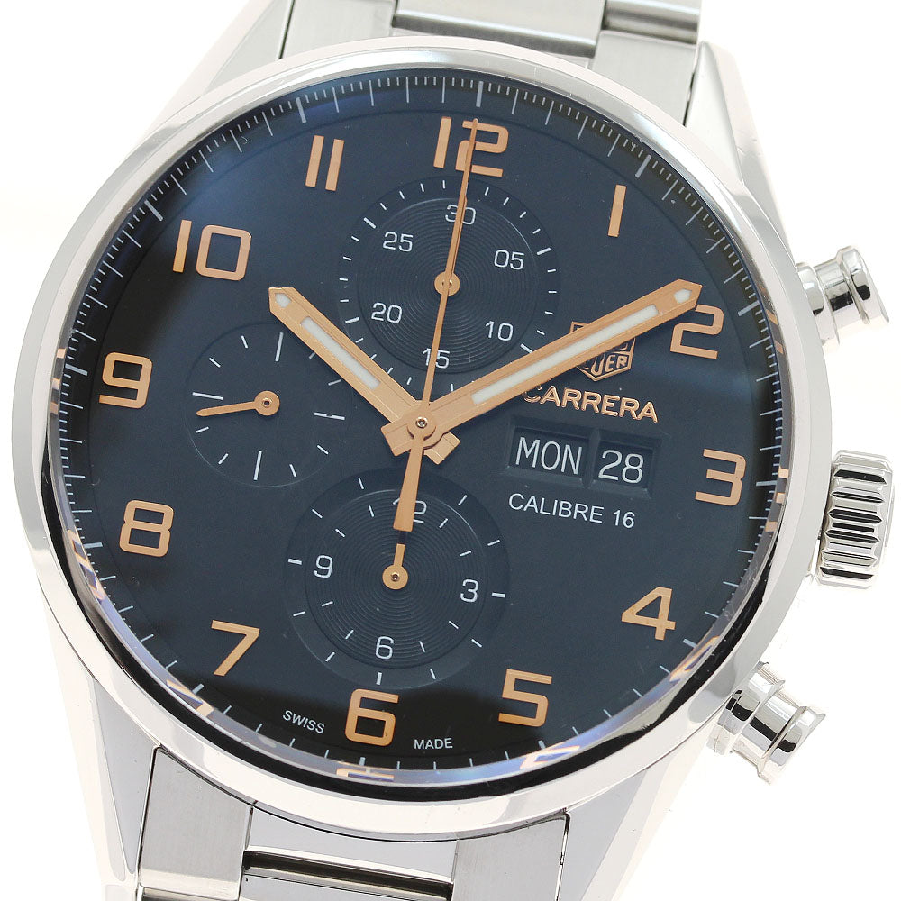 TAG Heuer CV2A1AB Carrera Caliber 16 Chronograph Day-Date Automatic Men's Watch Excellent Condition with Warranty.